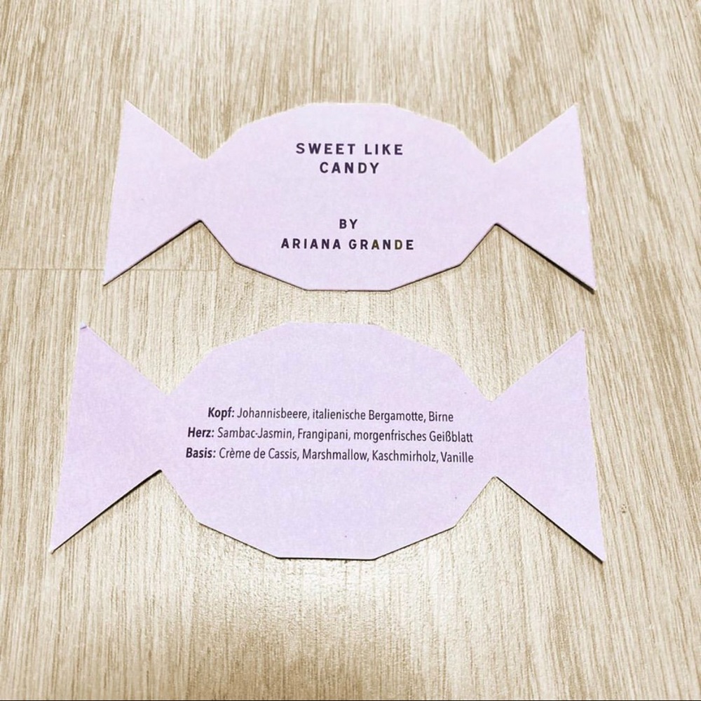 *ISO* Ariana Grande Sweet Like Candy Sample Card